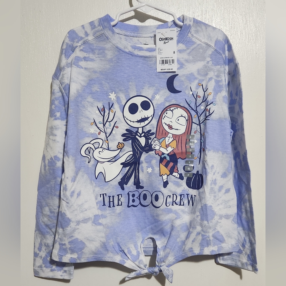 OshKosh Girls Size 8 Long Sleeve The Nightmare Before Christmas Shirt